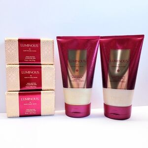 Bath & Body Works LUMINOUS Exfoliating Glow Body Scrub and Cleansing Bar Soap(5)
